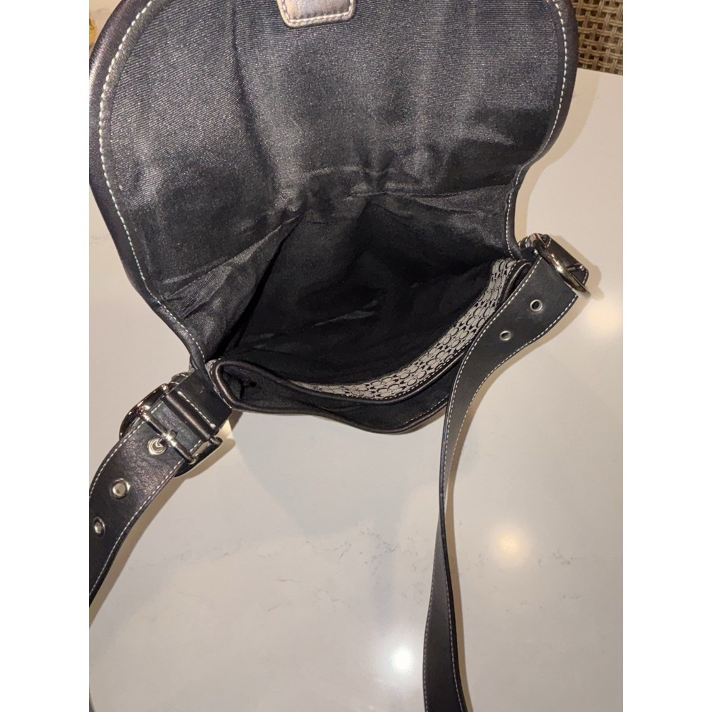Coach Black F3K-6376 Convertible Shoulder Bag Crossbody Purse Bag Excellent Cond - Picture 8 of 14